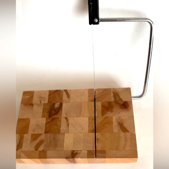 Cheese cutting board wood base cheese cutter party table cheese cutter - Picture 3 of 4